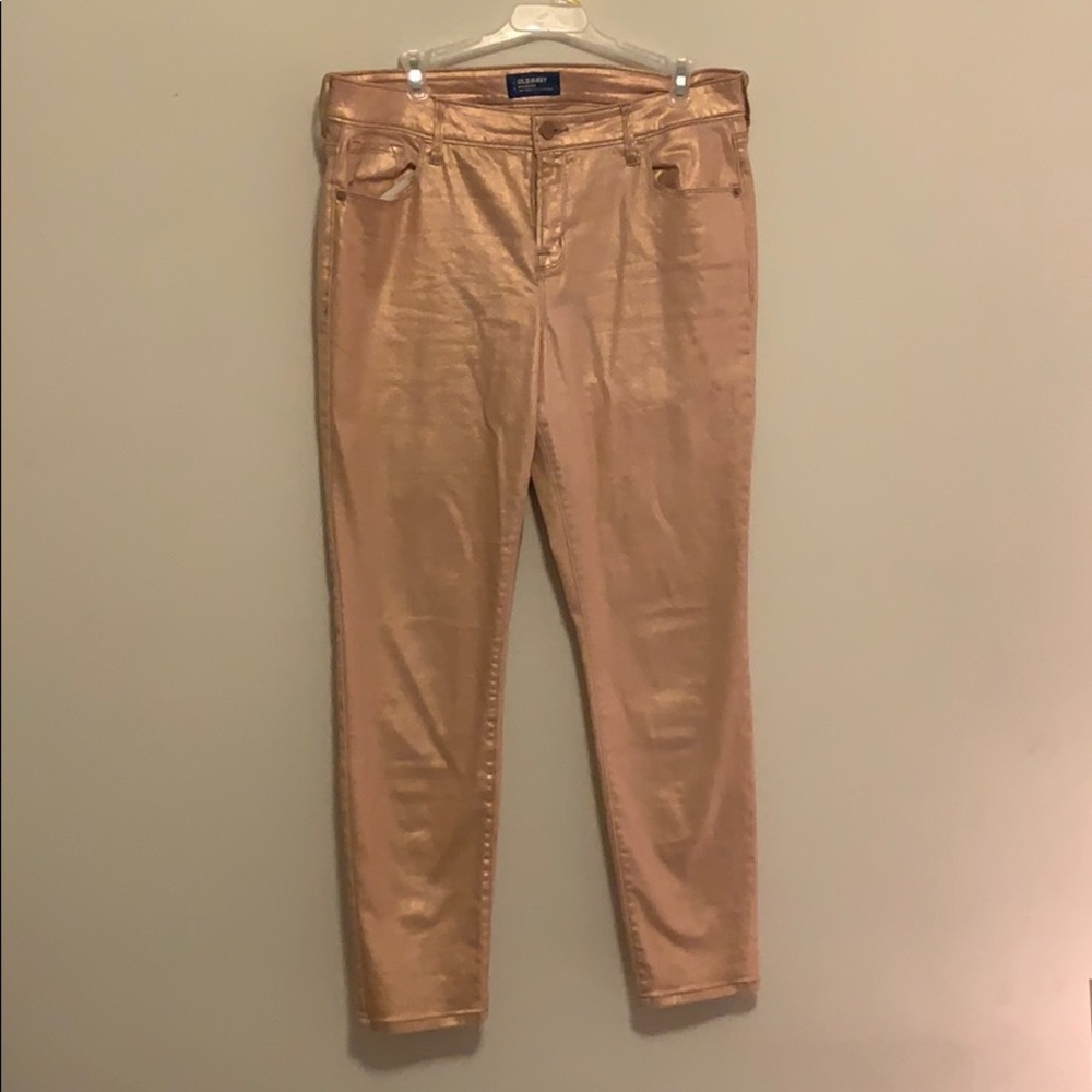 Rose Gold ankle pants